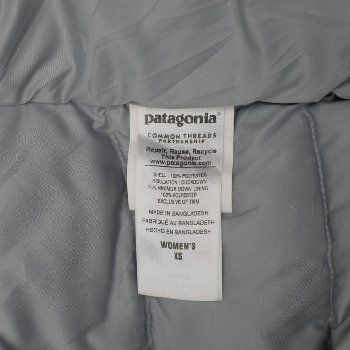 Ladies Patagonia 600-Fill Goose Duck Down Hooded Puffer Jacket Size XS