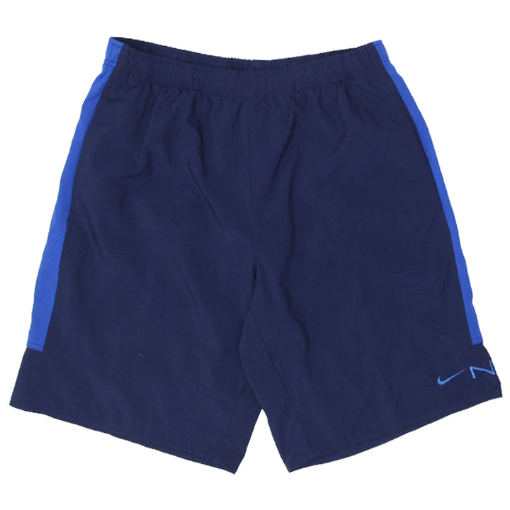Vintage Nike Embroidered Navy Athletic With Mesh Lining Size Large - Fashion Rerun Vintage Migration_Shorts