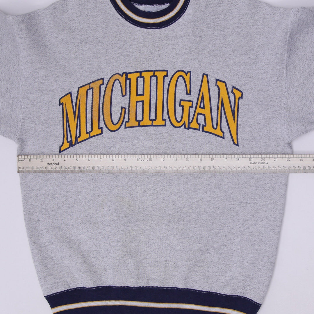 Vintage 90s Michigan Wolverines Crewneck Sweatshirt Size M