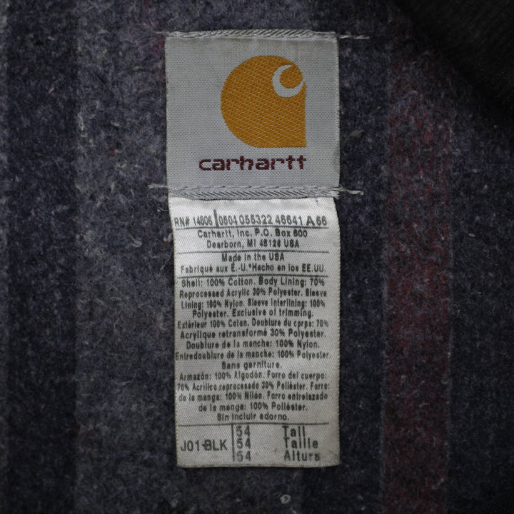 Vintage Mens Carhartt Racing J01 BLK Detroit Jacket Size 54 | Migration_Jackets WW Collection - Back View | Fashion Rerun