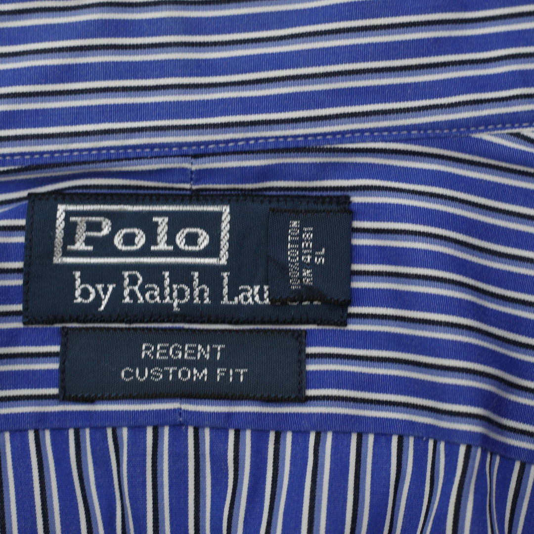 Mens Polo Ralph Lauren Regent Custom Fit Striped Button Down Shirt Size 15 1/2