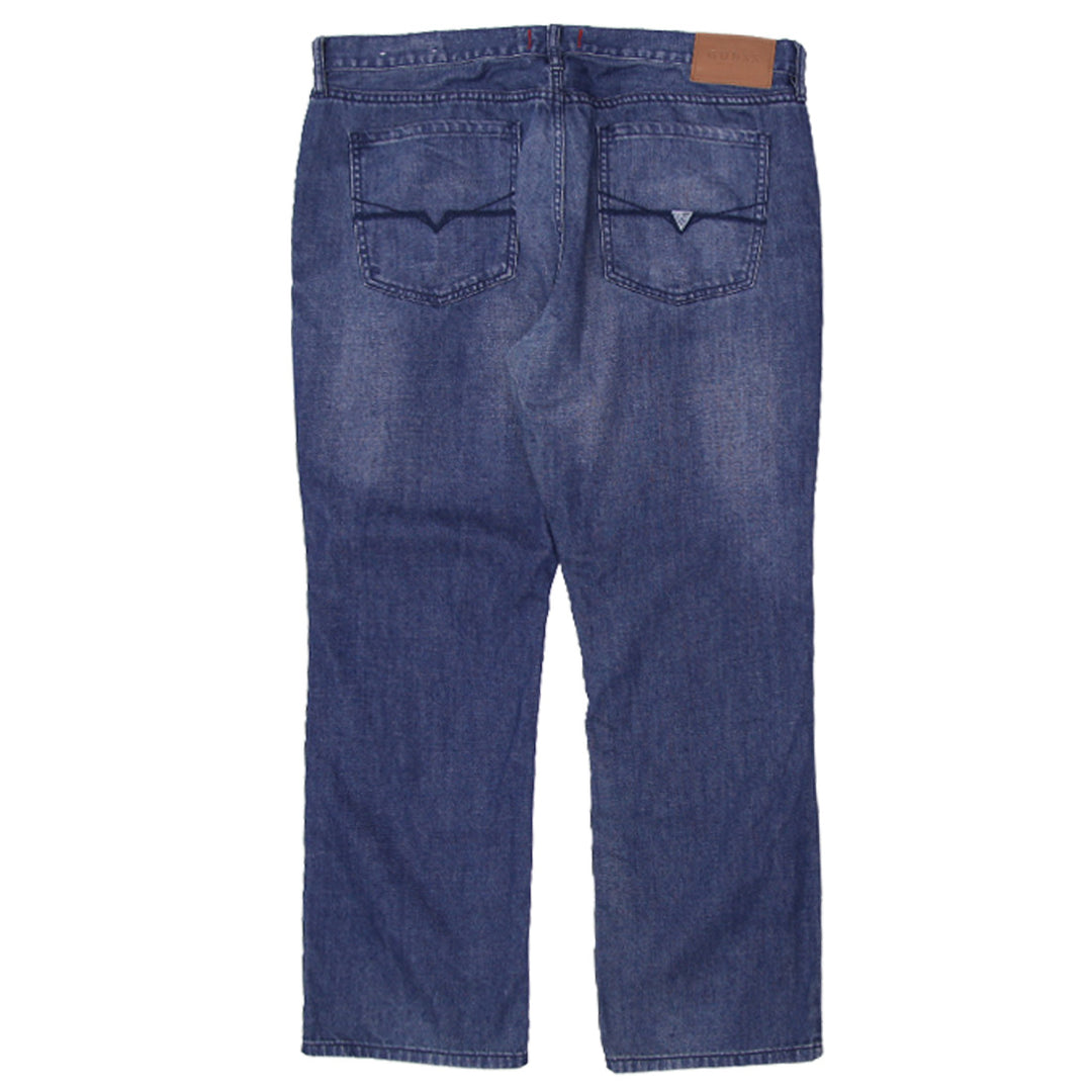 Mens Guess Regular Straight Crescent Fit Jeans