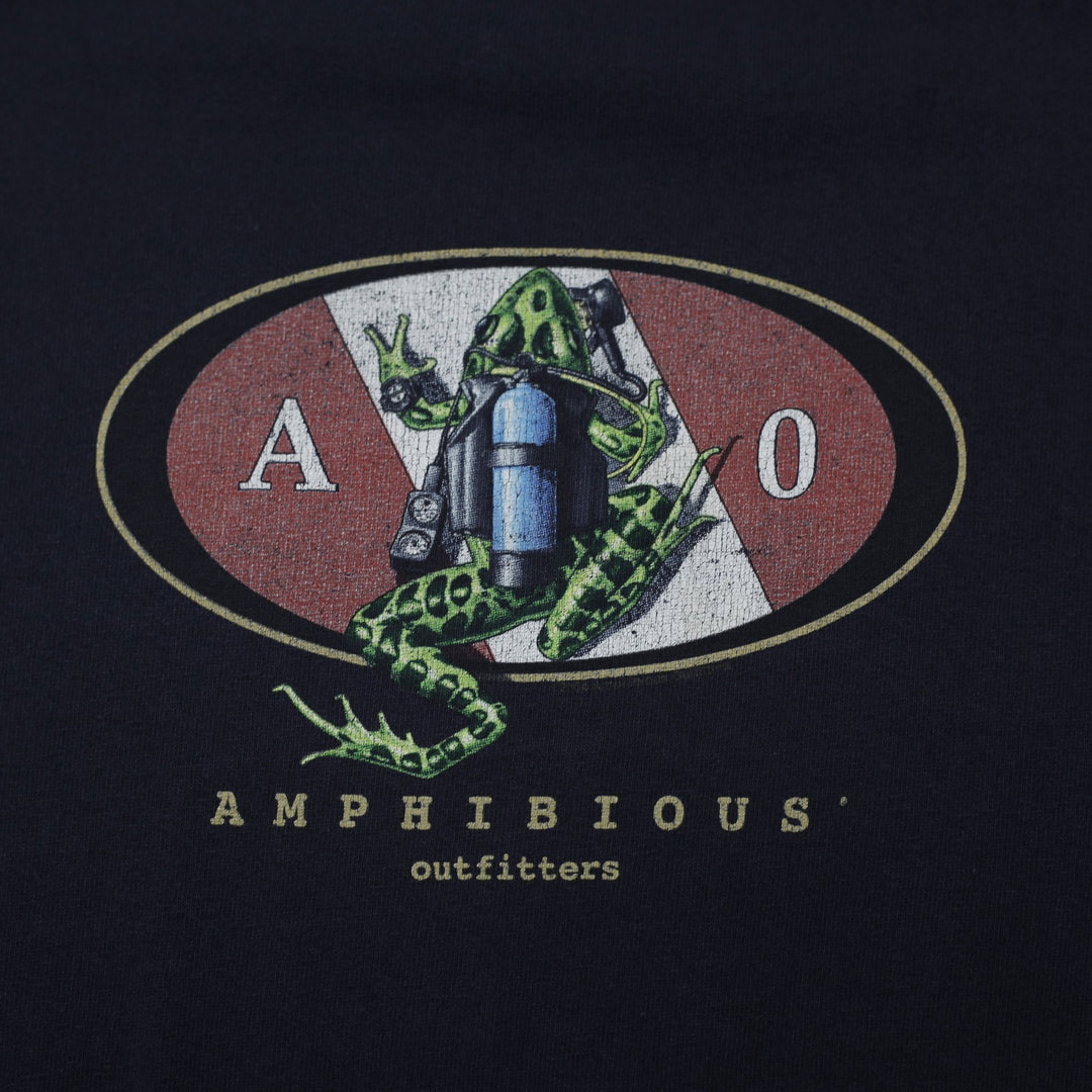 Vintage 2004 Anvil Amphibious Outfitters Scuba T-Shirt Size 2X