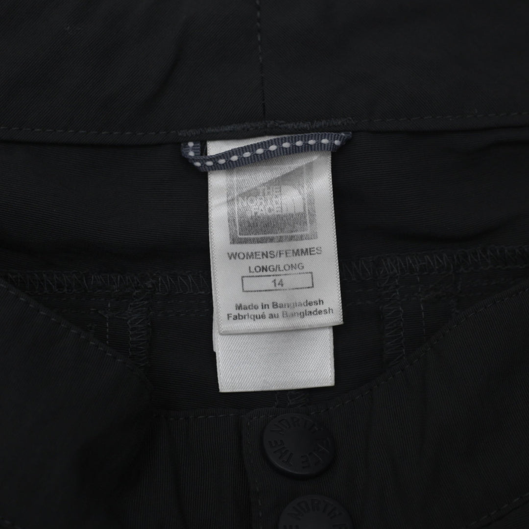 Ladies The North Face Gray Convertible Outdoor Hiking Pants Size 14 | Migration_Pants - Back View | Fashion Rerun