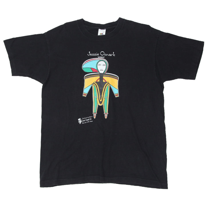 Vintage Jessie Oonark Woman Art T-Shirt Single Stitch Fruit of the Loom XL