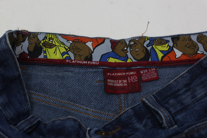Y2K Mens Platinum Fubu Jeans