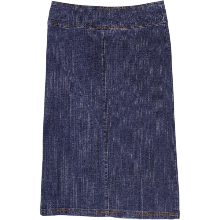 Y2K Ladies Nevada Front Split Denim Skirt Size 4