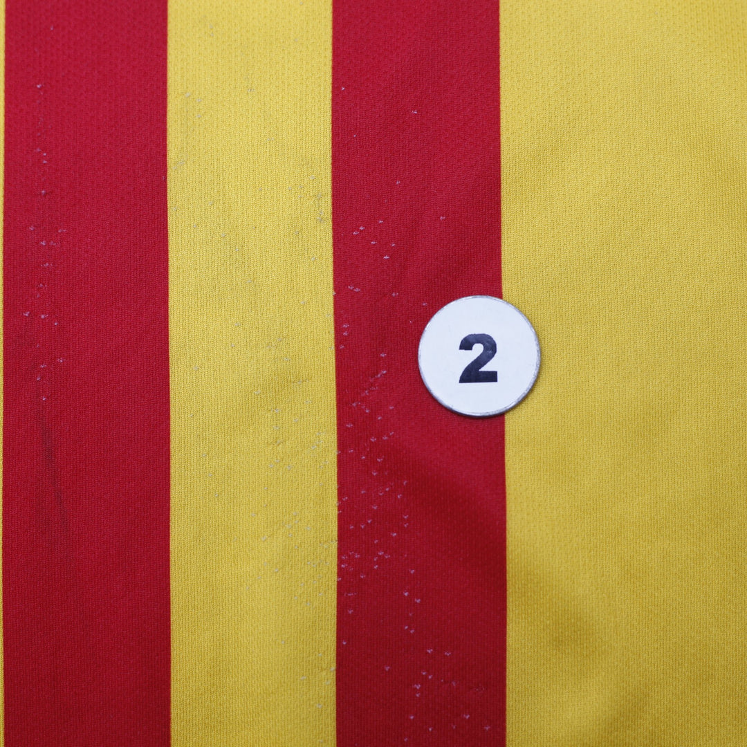 Mens Nike FC Barcelona Qatar Airways Senyera Away Football Shirt Jersey Size L