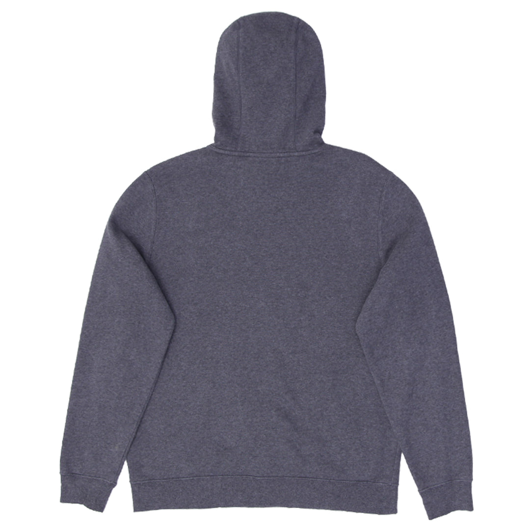 Mens Embroidered Fila Logo Gray Pullover Hoodie