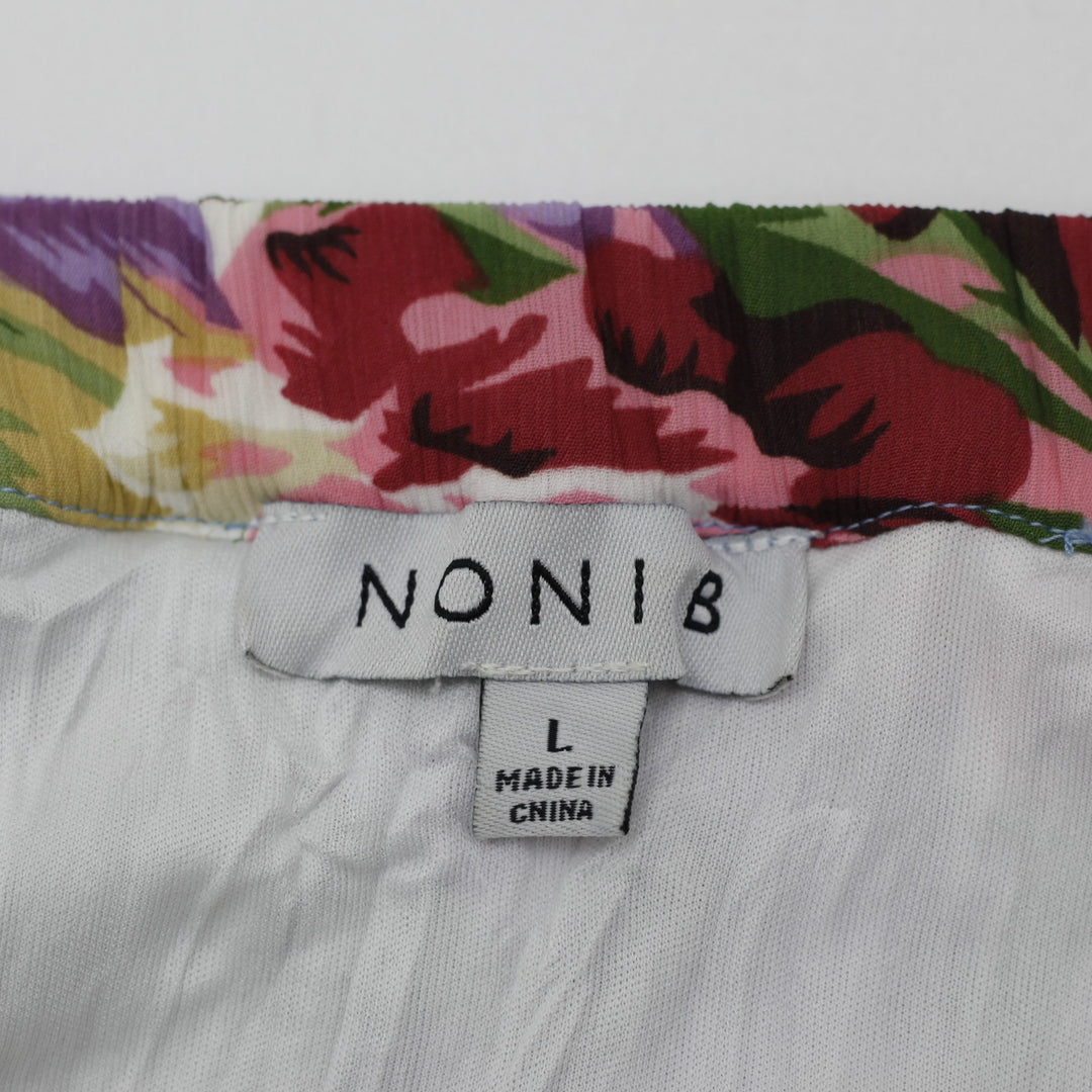 Y2K Ladies NONI B Floral Tiered Maxi Skirt Size L