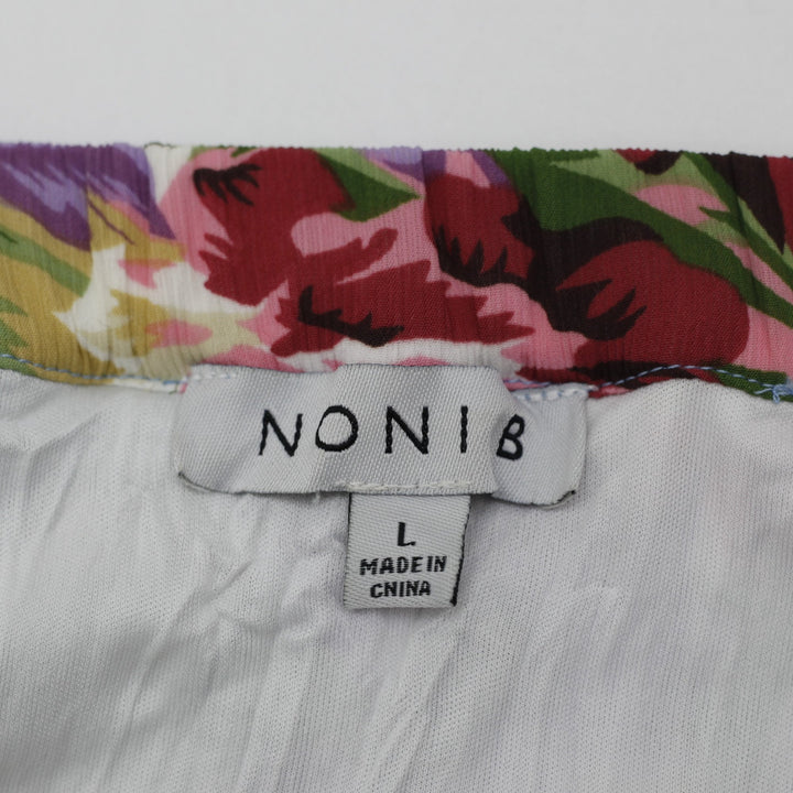 Y2K Ladies NONI B Floral Tiered Maxi Skirt Size L