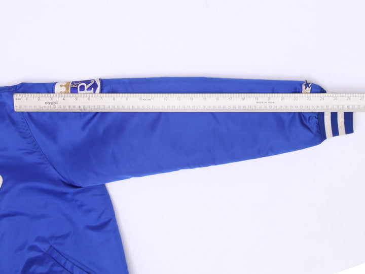 Vintage 1980s MLB Kansas City Royals Starter Satin Bomber Jacket Size L