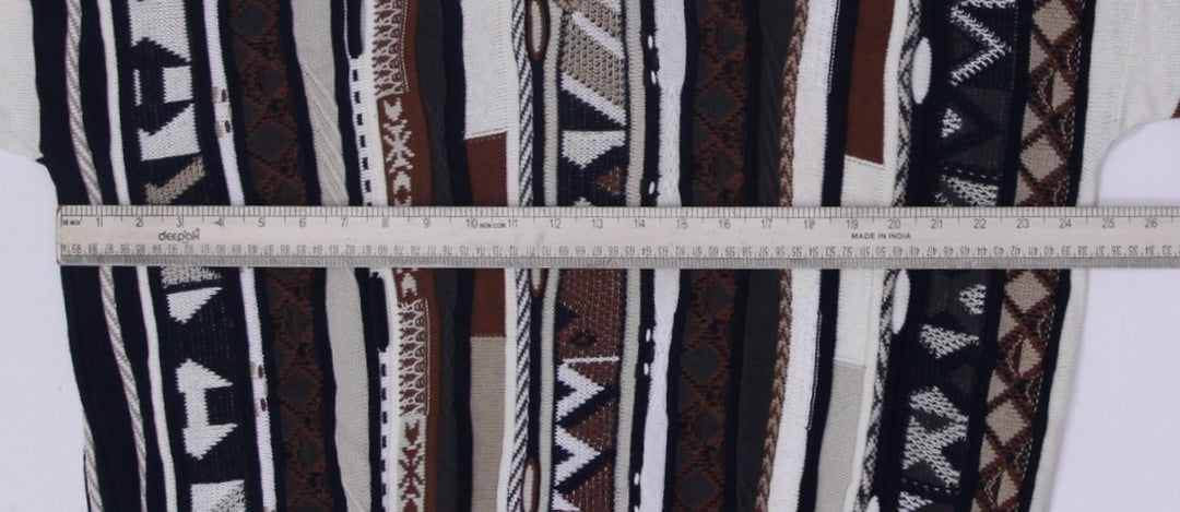 Vintage Tosani Coogi Style V-Neck Sweater