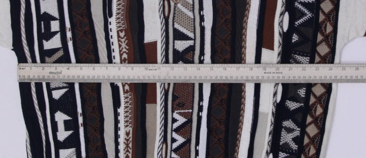 Vintage Tosani Coogi Style V-Neck Sweater