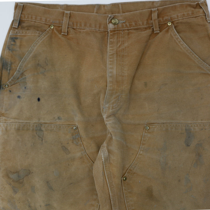 Vintage Made in USA Carhartt B01-BRN Loose Original Fit Double Knee Pants