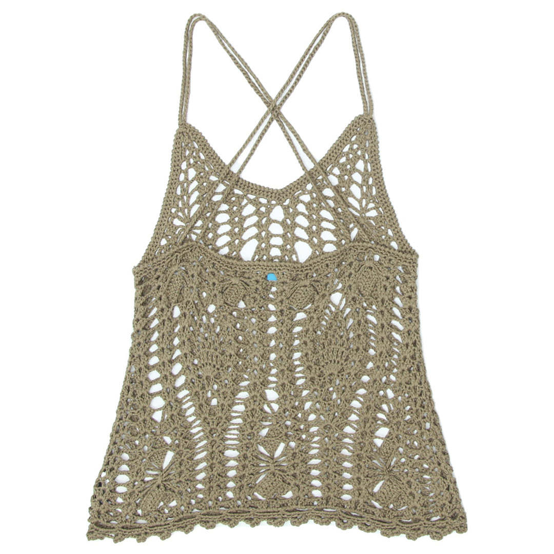 Ladies Vallegirl Strappy Crochet Top