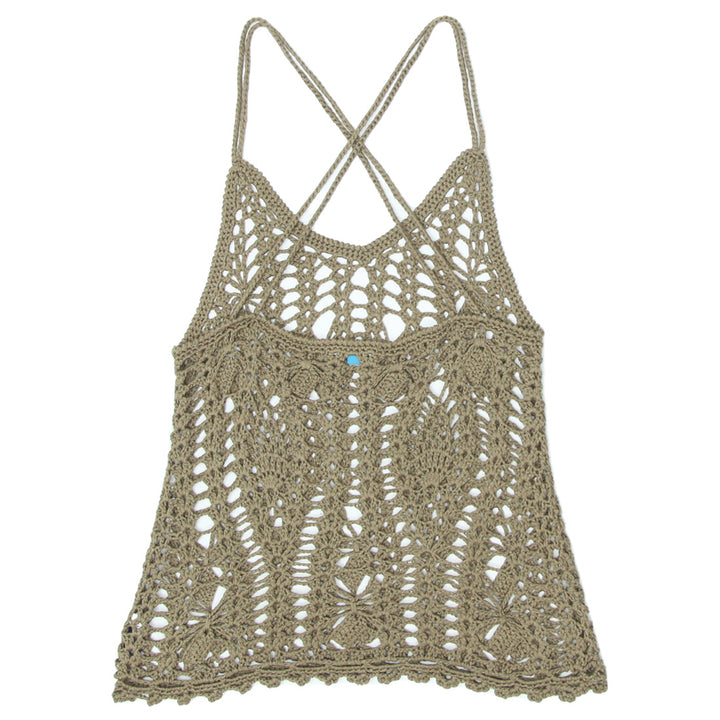 Ladies Vallegirl Strappy Crochet Top