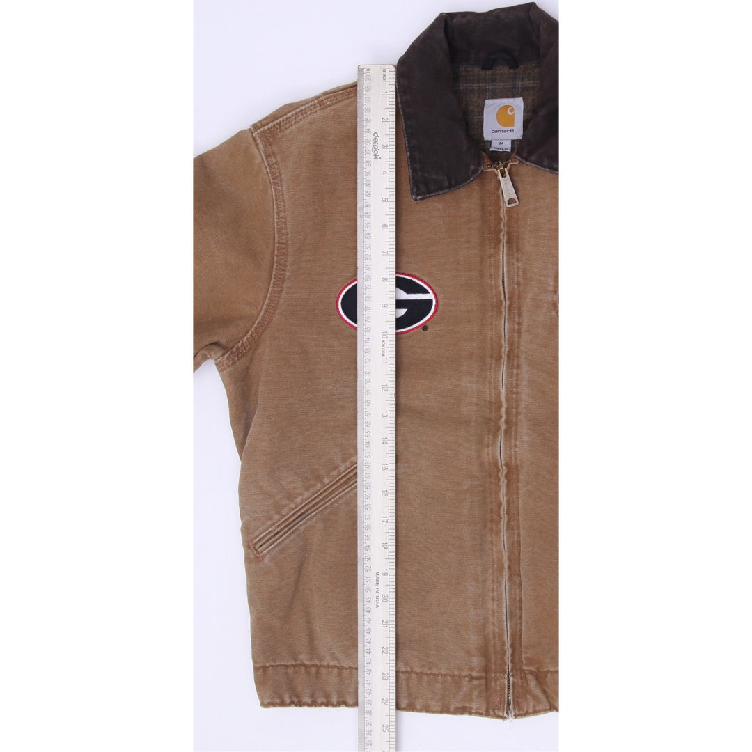 Mens Carhartt 100829 Georgia Bulldogs NCAA Canvas Work Jacket Size M
