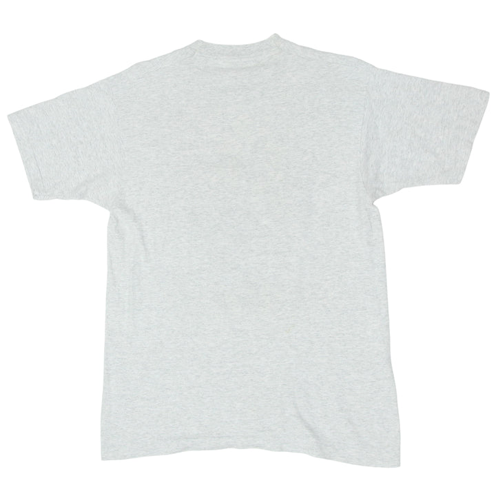 Vintage NFL Los Angeles Raiders T-Shirt Single Stitch Gray Fruit of the Loom L