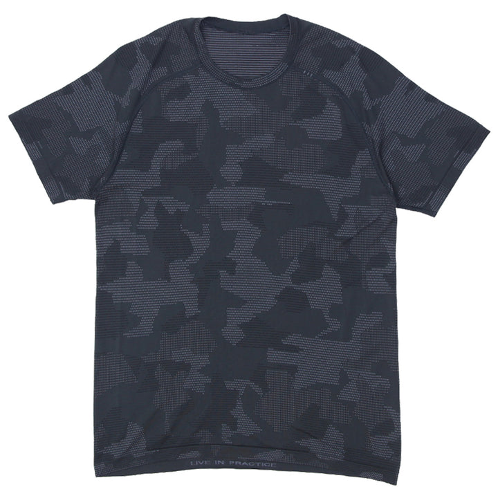 Mens Lululemon Black Camo Short Sleeve T-Shirt - Fashion Rerun Vintage Migration_T-Shirt