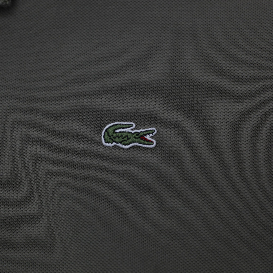 Mens Lacoste L!VE Pique Polo T-Shirt Olive Khaki Green Size 6