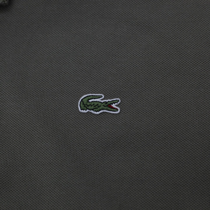 Mens Lacoste L!VE Pique Polo T-Shirt Olive Khaki Green Size 6