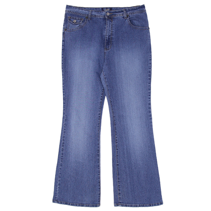 Y2K Ladies Angels Washed Flared Jeans