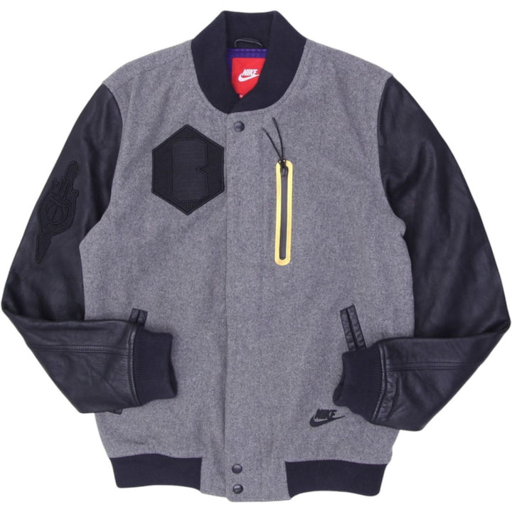 Mens Nike Destroyer Leather Sleeve Jacket