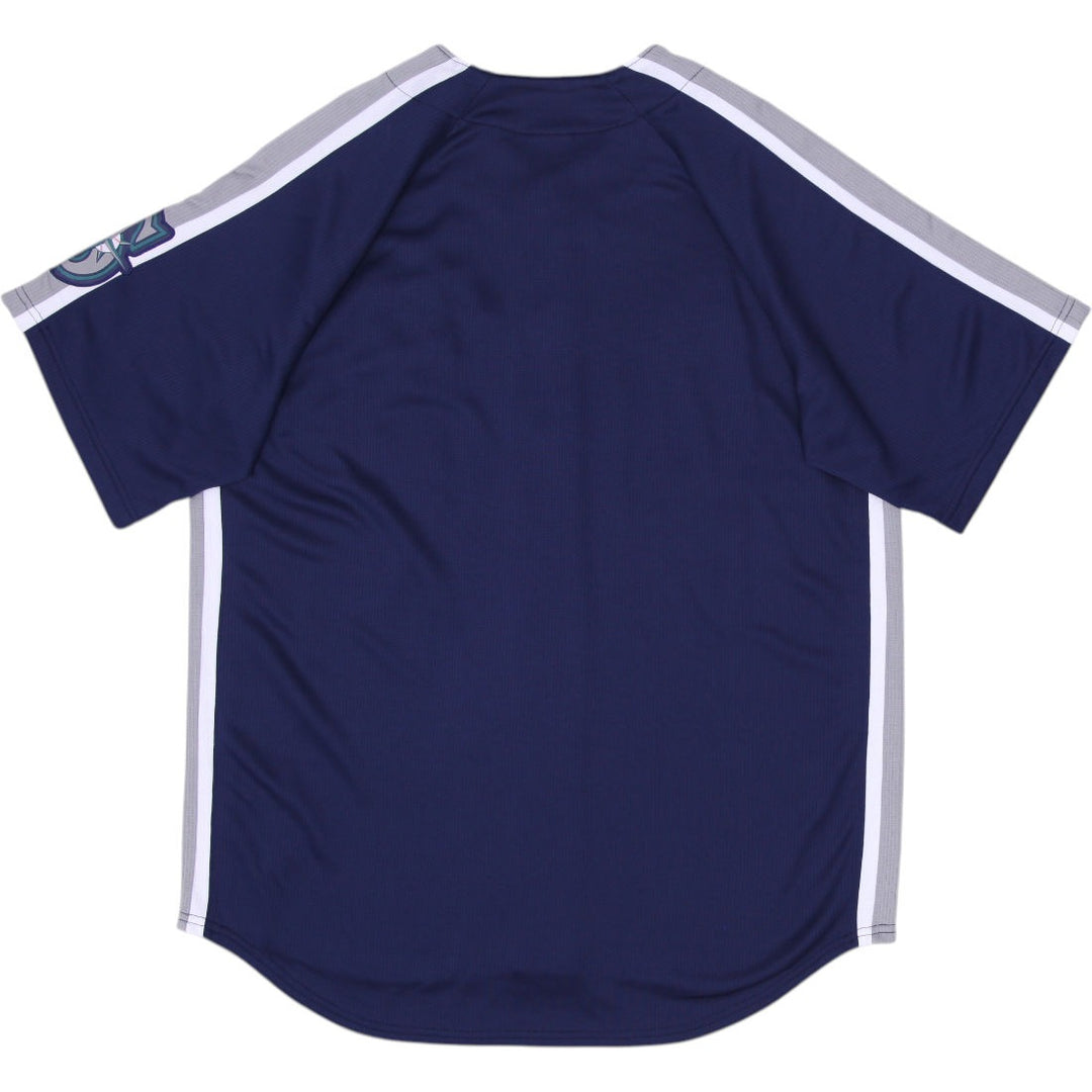 Vintage 90s Majestic Seattle Mariners Jersey Size L | Migration_Jerseys - Side View | Fashion Rerun