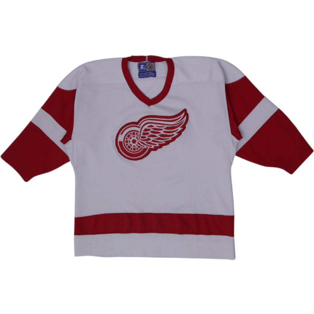 Vintage 90s Starter Detroit Red Wings NHL Hockey Jersey Western Conference L XL