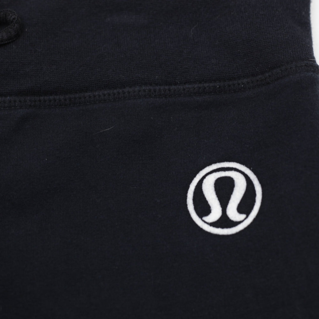 Ladies Lululemon Athletica Black Drawstring Size 6 Straight Leg Stretch Pants