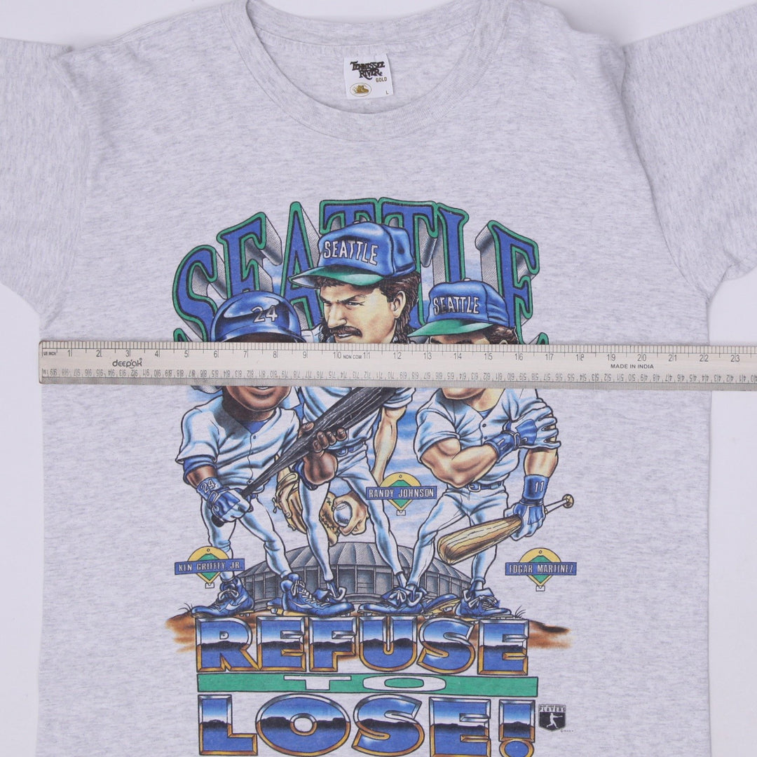 Vintage 1995 Seattle Mariners "Refuse to Lose!" MLB T-Shirt Size L
