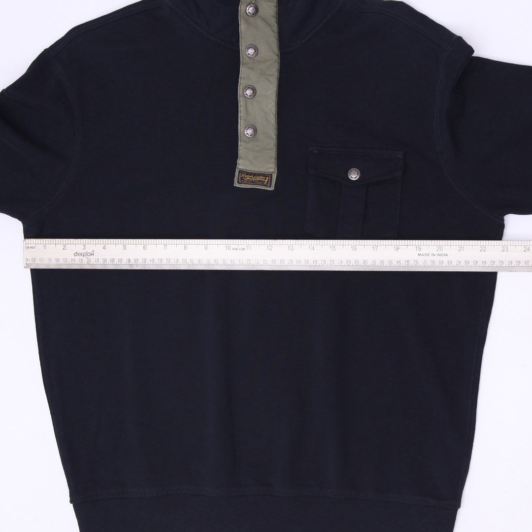 Vintage Polo Ralph Lauren Snap Button Pullover Sweatshirt Size L