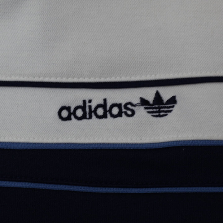 Vintage Embroidered Adidas Logo Track Jacket Navy Blue Full Zip Logo XL | Migration_Jackets - Detail View | Fashion Rerun