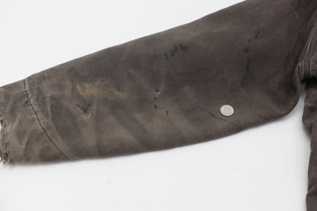 Vintage Carhartt Detroit J97 TM8 Blanket Lined Distressed Workwear Jacket