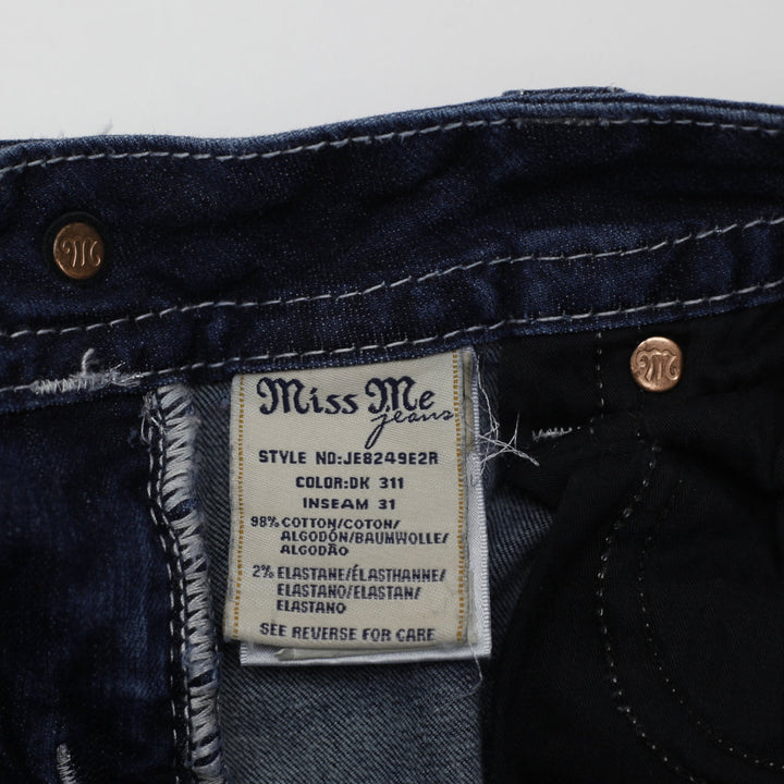 Y2K Ladies Miss Me Sequined Mid-Rise Denim Jeans Size 26 | Migration_Jeans - Detail View | Fashion Rerun