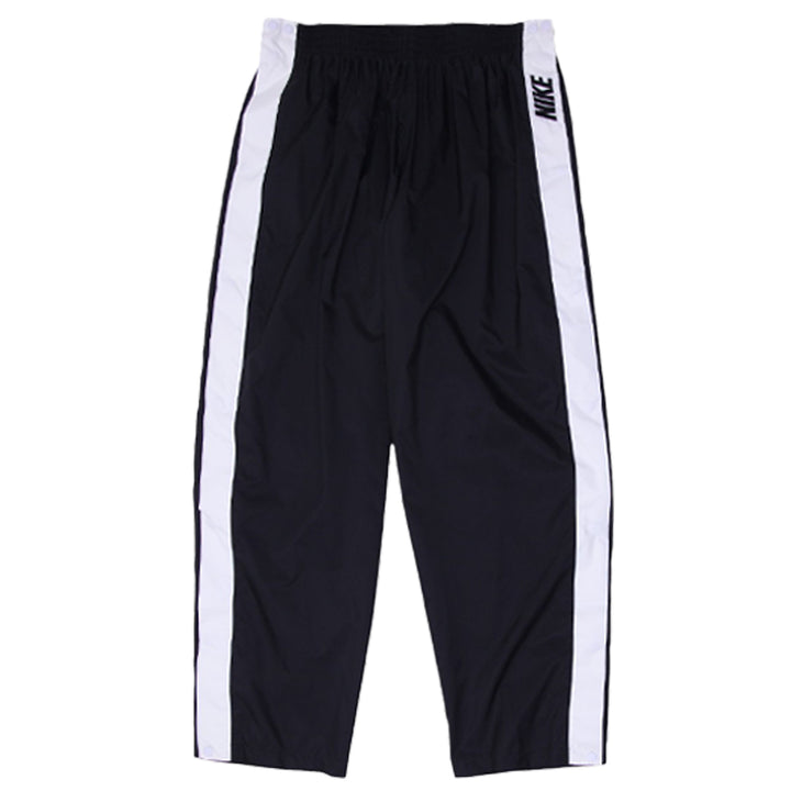 Vintage Embroidered Nike Logo Snap Button Tearaway Nylon Pants