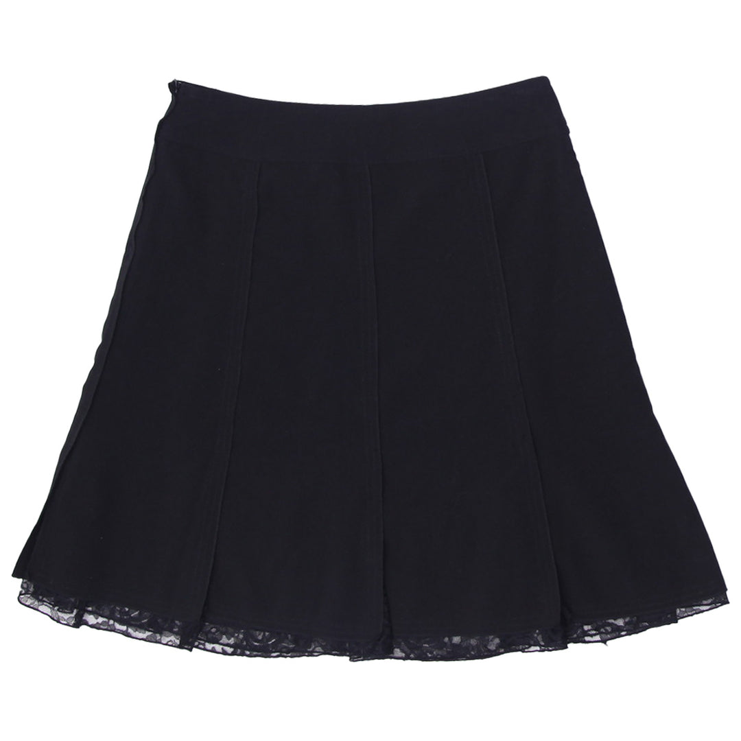 Y2K Ladies Sunny Leigh Black Plaid Skirt