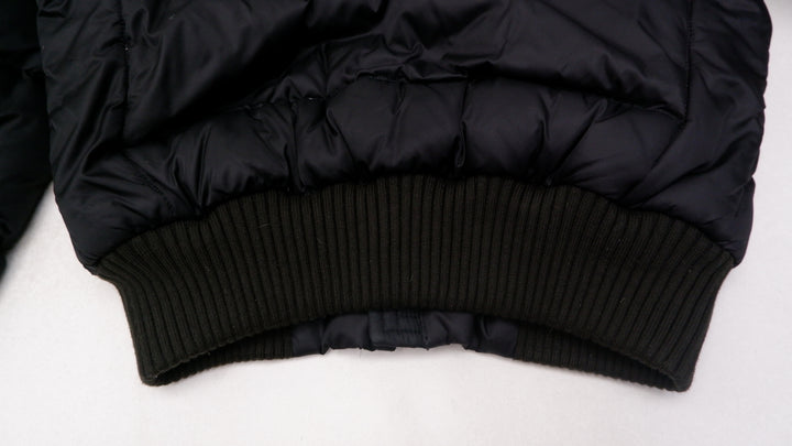 Ladies The North Face F09 550 Puffer Hooded Zip Up Crop Jacket