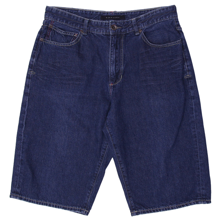 Y2K Mens Sean John Denim Jorts Shorts