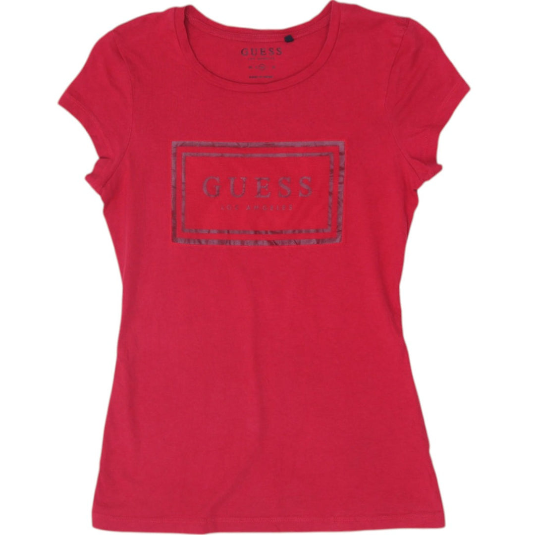Y2K Ladies Guess Los Angeles Logo Tee Size M