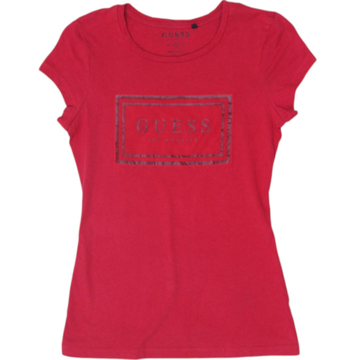 Y2K Ladies Guess Los Angeles Logo Tee Size M