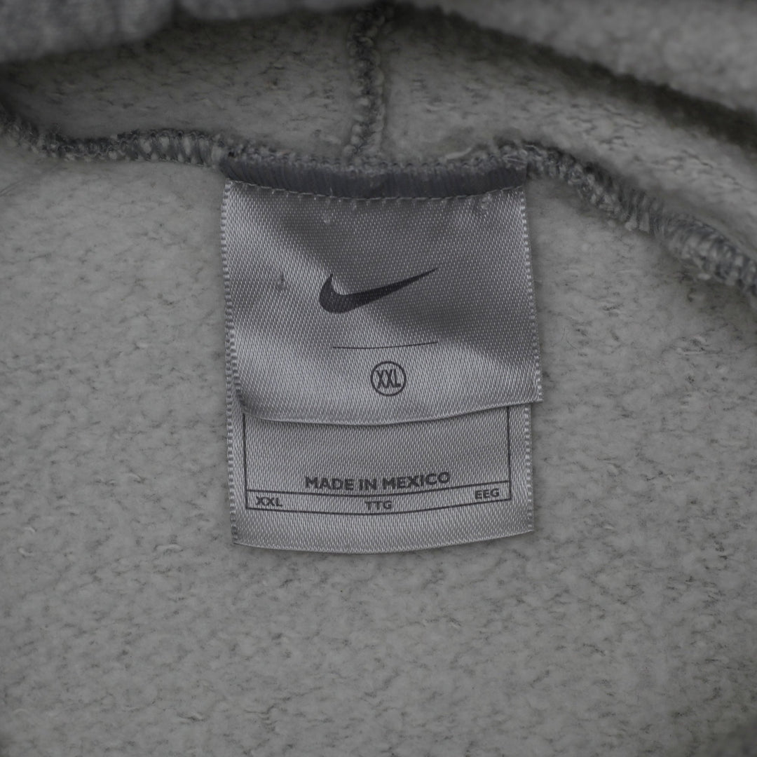 Vintage Embroidered Nike Center Swoosh Gray Pullover Hoodie XXL | Migration_Hoodies - Back View | Fashion Rerun