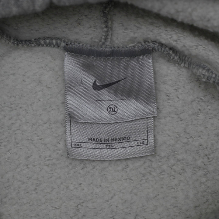 Vintage Embroidered Nike Center Swoosh Gray Pullover Hoodie XXL | Migration_Hoodies - Back View | Fashion Rerun