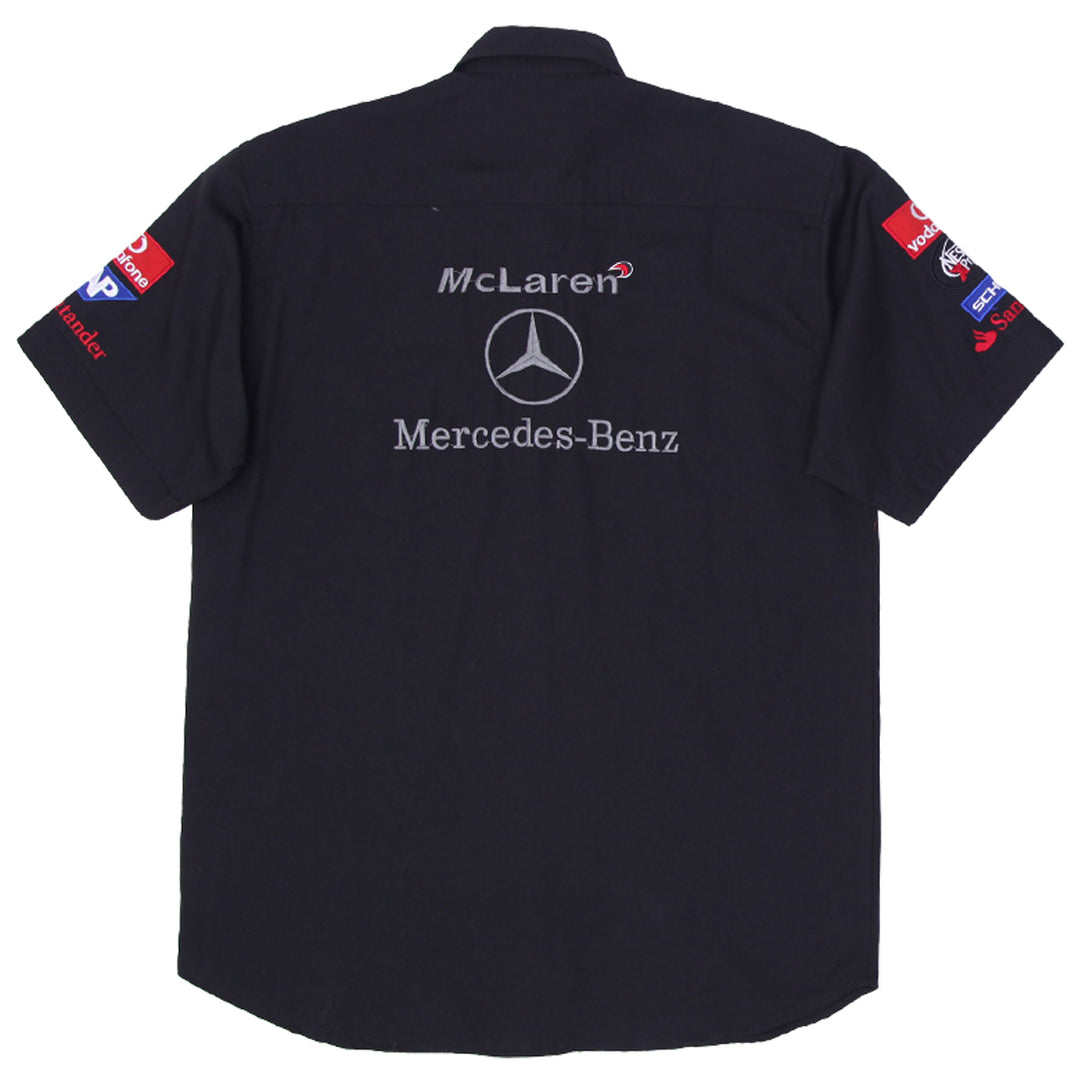 Mens Rare Mercedes Benz Mobil 1 Johnnie Walker Vodafone Shirt Size XL