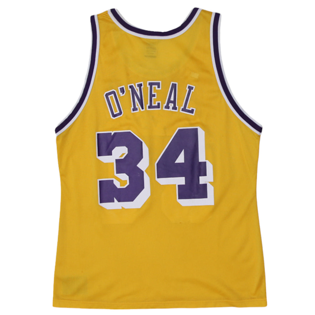 Vintage NBA Champion Lakers #34 O'Neal Jersey - Fashion Rerun Vintage Migration_Jersey