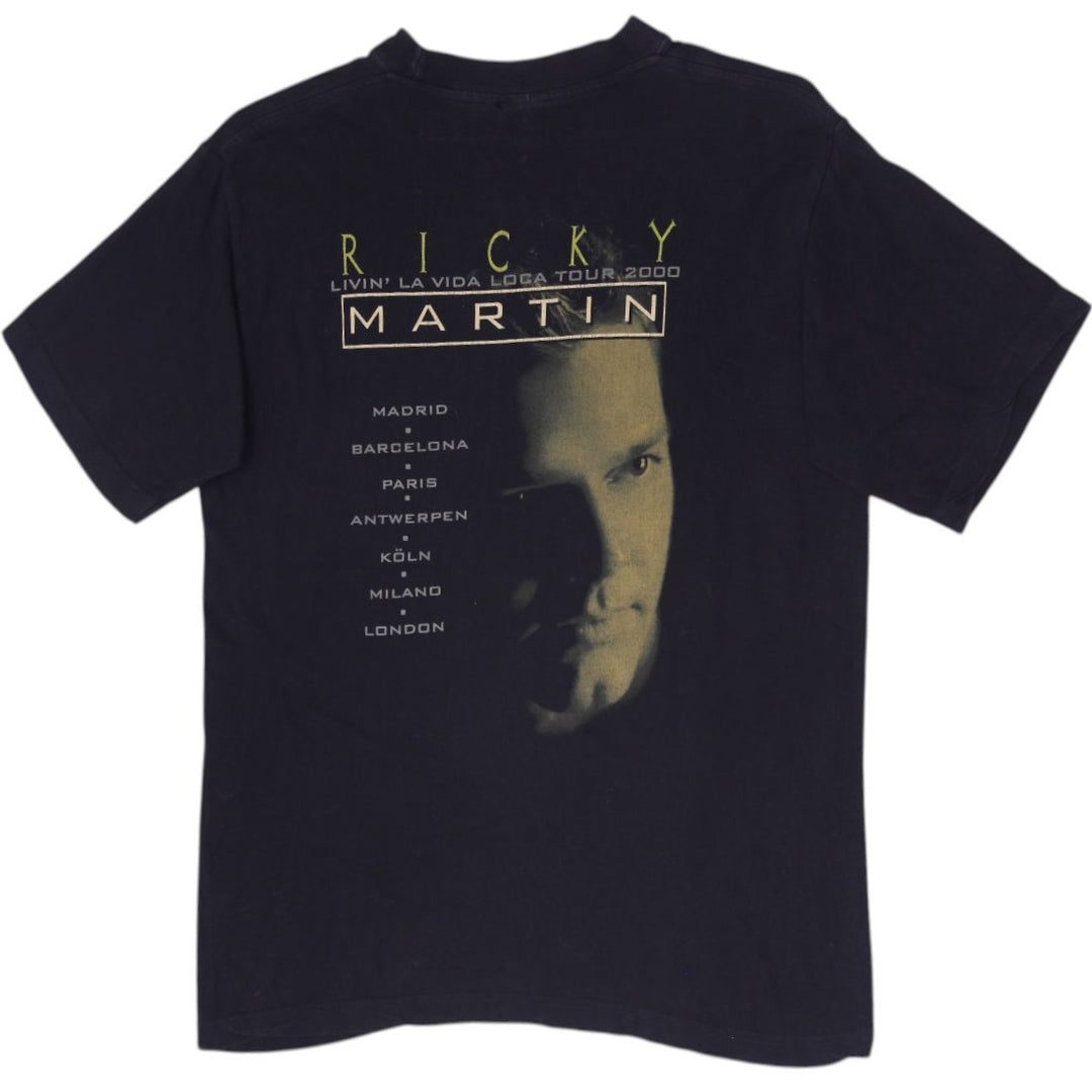 Vintage 1999 Ricky Martin Livin' La Vida Loca European Tour T-Shirt