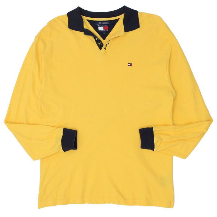 Vintage Tommy Hilfiger Rugby Shirt Yellow