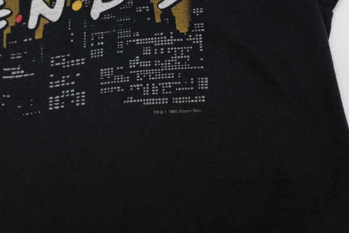 1995 Vintage F.R.I.E.N.D.S T-Shirt Single Stitch Made in USA Black L