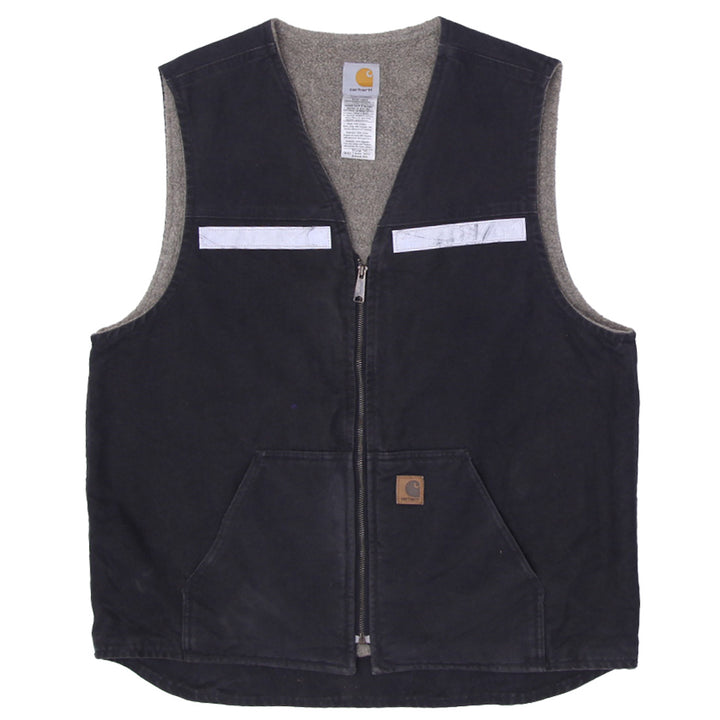 Mens V26 BLK Fleece Lined Carhartt Vest